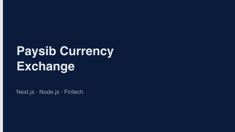 Paysib Currency Exchange